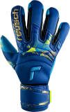 Reusch Attrakt Aqua Windproof Ortho-Tec 5370458 4433 blau gold front
